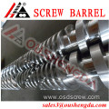 Conical twin screw barrel for pvc extrusion profile